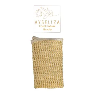 Peeling Kese eldiveni Sisal peeling banyo eldivenleri 100% türk Sisal Scrubber için ipeksi vücut cilt Exfoliant hamam Kese sünger