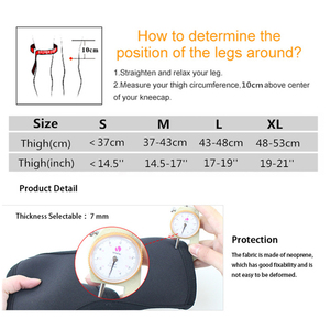 Genouillères de Compression en néoprène, avec Logo personnalisé de 7mm, bretelles pour haltérophilie, <span class=keywords><strong>Crossfit</strong></span>, gymnase et autres Sports - Product Image 6