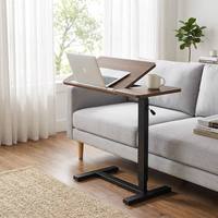 Bureau d'ordinateur portable pliable réglable en hauteur 0-60 °   Table inclinable pour lit ou canapé, table d'appoint, bureau pliable pour économiser de l'espace