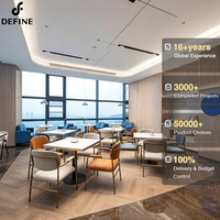 Ensemble de mobilier de restaurant moderne en gros, table et chaises de banquettes personnalisées pour hôtels, restaurants et bars