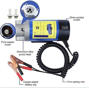 Tragbare DC 12V Elektrische Diesel-Öl-Zahnradpumpe Getriebeöl-Entfernungspumpe Selbstansaugende Öltransferpumpe für Autos - Product Image 1