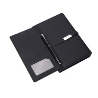 Business-style Creative Gift Set Notebook Card Holder Notepad Keychain (Four Pieces Total) School Bank-Grade Embossed Logo