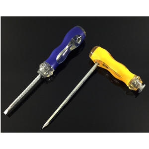 Destornillador de doble punta Phillips y plano, con extensión para tornillos de cazoleta, grado industrial, niquelado, magnético y aislado, para costura - Product Image 5