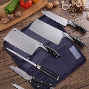 BSCI Factory Custom Logo Padded Chef Knife Case <b>Roll</b> Bag Kitchen Utensils Carrier Pouch - Product Image 5