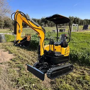 CE/EPA Mini Escavadeira Hidráulica 1 2 Preços ton ton 1.2 ton 1.8 ton Escavadeira Digger Máquina Pequena Casa