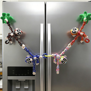 Ornements et articles de décoration personnalisés singe articulé amusant imprimés en 3D, modèle articulé imprimé en 3D, autocollants aimantés pour réfrigérateur - Product Image 2