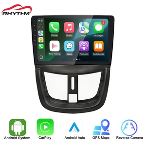 Autoradio tactile sans fil 9 pouces avec CarPlay, Android Auto, GPS et Bluetooth pour Peugeot 207 207CC 2006-2015 - Product Image 1
