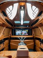 Siège de capitaine VIP personnalisé OEM en cuir Nappa CE, canapé-lit réglable pour Vito, Metris, V Class, Sprinter Van
