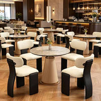 Table à manger ronde en pierre moderne, imperméable, extensible, assemblée pour appartement, villa, hôtel, salle à manger