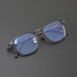 Ультра-легкая титановая японская оправа для очков высокого качества унисекс радиационная защита модные очки с изысканным запасом