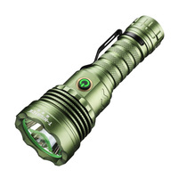 Lampe torche rechargeable d'urgence en alliage d'aluminium, ultra-lumineuse, longue portée, faisceau puissant, pour le camping, tactique, avec fonction de mise au point