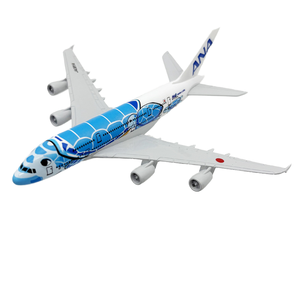 Modelo de Avión Airbus 380 A380 de Aleación Fundida a Presión a Escala 1:400 de 16 cm de Orange ANA Turtle Airlines con Soporte, Suministro de Fábrica - Product Image 4