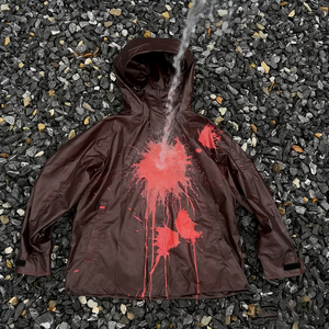 Giacca a vento reattiva con Zip di Design personalizzato Ouna giacca da esterno impermeabile per cambio temperatura dell'acqua da uomo - Product Image 1