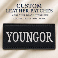 Écussons en cuir personnalisés avec logo de marque en relief pour vêtements en denim, sacs de mode et coiffures
