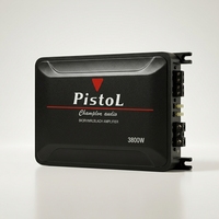 Amplificateur de voiture 4 canaux classe AB 3800W de puissance maximale 75W*4 4 ohms ultra-haute efficacité, directement de l'usine PISTOL GM-D804