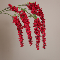 Haute qualité 100cm soie artificielle glycine fleur simulé mariage plafond et Hall décoration murale pour hôtels