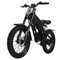 Vélo de montagne électrique en alliage d'aluminium avec moteur à moyeu 1365W 48V, batterie 15Ah, pneus tout-terrain de 20 pouces