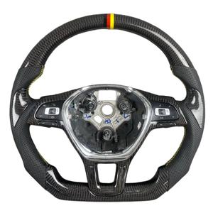 Volante de Fibra de Carbono para vw Bora Jetti Golf 7 R Line Mk7 gti Audi A3 8V S3 8s 2012 2013 2014 2015 2016 2017 <span class=keywords><strong>2018</strong></span> 2019 - Product Image 5