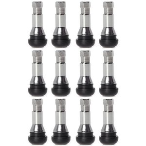 Tiges de valve sans chambre à air en aluminium rouge avec base en caoutchouc, taille standard pour la réparation et le remplacement des pneus de voiture TR413AC - Product Image 3