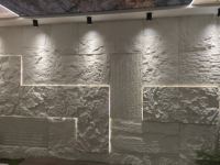 Panneau mural en pierre 3D en PU, imperméable, ignifuge, imitation pierre pour la décoration murale intérieure et extérieure