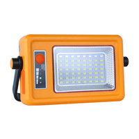 Tragbarer 56 LED-Scheinwerfer 50W Solar wiederauf lad bares Flutlicht Kaltweiß licht Wasserdichte Lithium batterie für Arbeiten im Freien