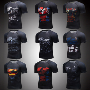 Cody Lundin vente en gros super-héros hommes Compression t-shirt 3d imprimé sport Gym T-shirts Cosplay Costumes athlétique vêtements de Fitness - Product Image 1