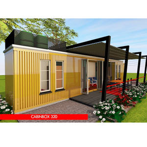 Paquete plano ampliable contenedor casa con techo y cubierta por las <span class=keywords><strong>escaleras</strong></span> para prefabricada precompilados casas en venta - Product Image 3