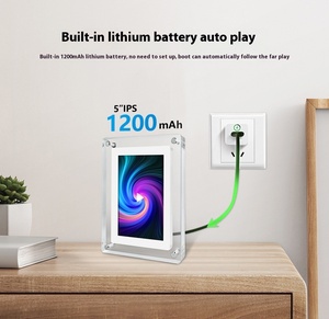 Son şeffaf tasarım HD 1080P ekran ile hareket Video çerçevesi 7 inç - Product Image 4