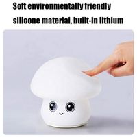 Lampe champignon de Noël pour la décoration de la chambre à coucher Gadgets pour la maison intelligente Veilleuse à capteur tactile Chien