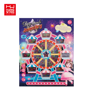 Juguetes de cuentas artesanales <span class=keywords><strong>para</strong></span> niña, Kit de joyería de moda con <span class=keywords><strong>perfil</strong></span> de crayón, Diy, vestido de belleza divertido, abalorio, pulsera, cuerda de mano, 2022 - Product Image 2