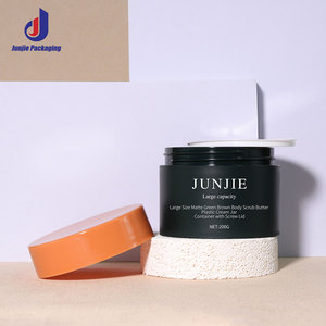 Pot en plastique PP personnalisé avec logo, 300 ml/200 ml, vide, pour crème cosmétique, forme ronde, pour gommage corporel, crème à l'argile, shampoing doux, lotion - Product Image 3
