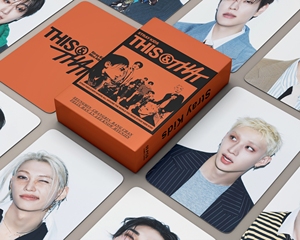 KPOP Idol 55 piezas/caja <span class=keywords><strong>Stray</strong></span> Kids 10º Mini Álbum This&That Tarjeta Láser Fotográfica Lomo Card - Product Image 3