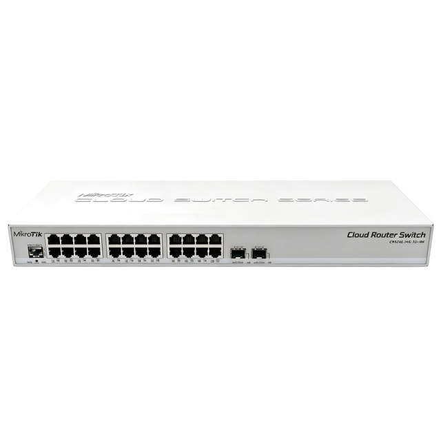 MikroTik CRS326-24G-2S+RM Cloud Router Switch 24Port Gigabit 2*10G SFP+ 1U Rack Mount RouterOS for ISP Network Switch Mikrotik