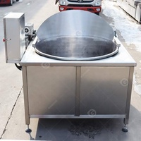Friteuse de charbon par lots de l'industrie Freidora Pellet Machine à frire les bananes et les oignons entièrement automatique pour les arachides