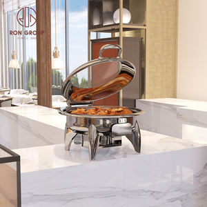 Calentador de Alimentos Comercial Ecológico de Acero Inoxidable con Tapa de Vidrio Enrollado para Hoteles, Restaurantes y Buffets - Product Image 6