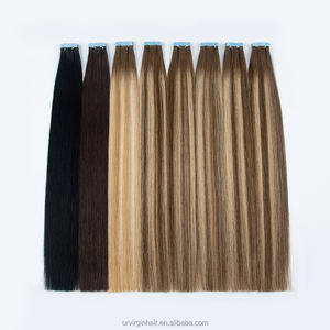 وصلات شعر بشري ريمي روسي عالي الجودة غير مرئية طويلة ومستقيمة ومموجة لعام 2025 - Product Image 3