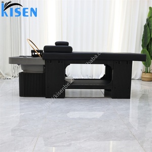 Kisen Professional Shampoo <b>Bed</b> for Korean Head Spa Hair Washing Body Massage Salon Chair with Steam and Water Circulation - Product Image 3