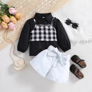 Fall Boutique 2 3 4 5 6 anni di età per bambini indossare tuta per neonati all'ingrosso per bambine set di abbigliamento per bambine - Product Image 5