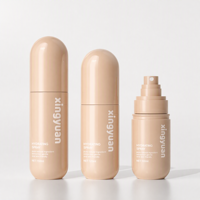 XINGYUAN Flacons pulvérisateurs en plastique en forme de capsule de 80 ml et 100 ml pour le visage et le corps, brume fine, parfum, emballage cosmétique personnalisé