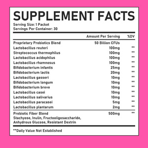 Private Label Service Prebiotics and Probiotics Powder 30 Bags Dietary Supplement For Gut Health Support - Product Image 2