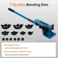 Benok pipa Manual kecil 7 Dies 180/90 derajat, pompa Motor otomatis inti tabung tembaga Stainless Steel Multi guna