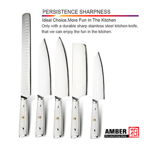 2021 شعبية 8 بوصة 10Cr15MoV 7 طبقة الصلب دمشق الصلب المطبخ طقم السكاكين Kiritsuke سكين - Product Image 6