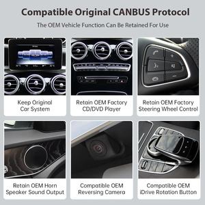Pantalla Inalámbrica Carplay y Android Auto de 12.3'' con Sistema Linux y Radio Multimedia para Mercedes Benz NTG4.0/4.5/5.0 GLA CLA GLC W205 W176 W212 - Product Image 4