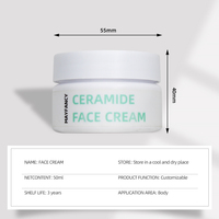 Crème hydratante à la céramide avec acide kojique et acide salicylique pour la réparation de la barrière cutanée, extrait de cactus pour tous types de peaux, en stock maintenant