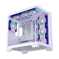 LOVINGCOOL 2026 Nouveau Boîtier PC Gaming ATX Tour d'ordinateur de bureau avec panneau en verre, ventilateur RGB Sea Room, en stock