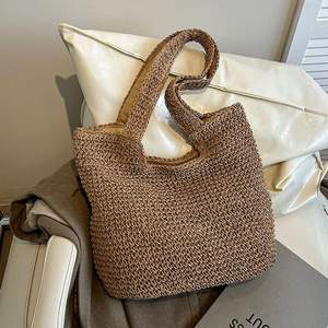 <span class=keywords><strong>Borsa</strong></span> Clutch Vintage Bohemio Extra Large con Design in Paglia, Chiusura a Cerniera, Fodera in Cotone, Colore <span class=keywords><strong>Fucsia</strong></span> - Product Image 1