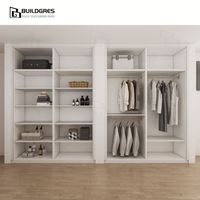 Dressing intégré Australie, aménagement modulaire, panneau résistant à l'humidité, rangement personnalisé pour la rénovation de la maison