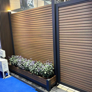2024 zaun WPC Composite hàng rào bằng gỗ chất lượng cao không thấm nước 3D mô hình nhiệt sắt được xử lý gỗ 2m chiều dài an ninh hồ bơi - Product Image 4