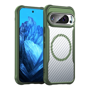 For <strong>Google</strong> Pixel 9 Mobile Phone case Magnetic Suction Carbon <strong>Fiber</strong> Anti-fall case for Pixel 8A - Product Image 4