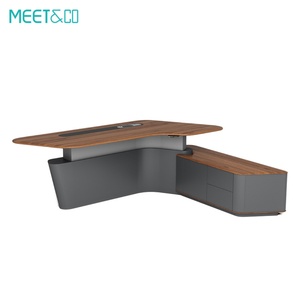 Office <b>Desk</b> Modern Luxury Executive With Storage Adjustable Height Boss <b>Workstation</b> Table Office <b>Desk</b> - Product Image 1